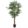 Árbol ficus artificial 630 hojas verde 120 cm 1