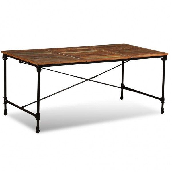 Mesa de comedor de madera maciza reciclada 180 cm M 5