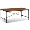 Mesa de jantar madeira reciclada maciça 180 cm 5