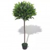 Árbol de laurel artificial con macetero 125 cm verde 1