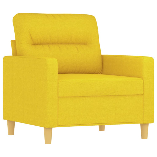 Sillón de tela amarillo claro 60 cm M 2