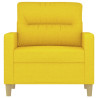 Sillón de tela amarillo claro 60 cm 3