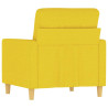 Poltrona 60 cm tecido amarelo-claro 5