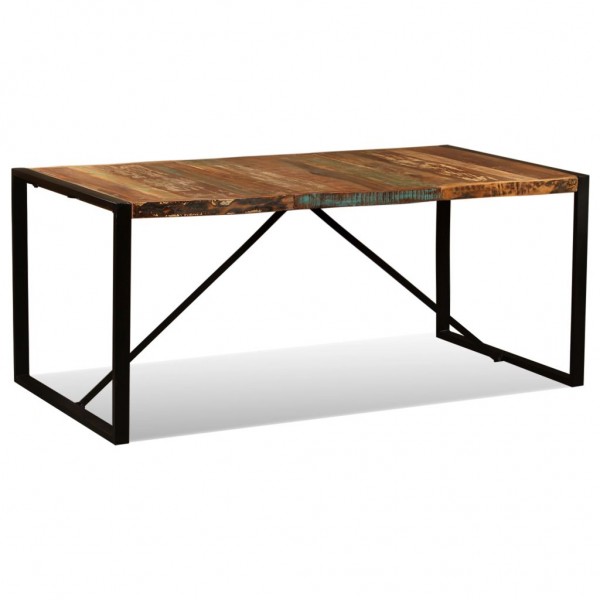 Mesa de comedor de madera maciza reciclada 180 cm M 3