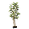 Árvore de bambu artificial com 552 folhas verdes 120 cm 1