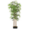 Árbol de bambú artificial con 1650 hojas verde 180 cm 2
