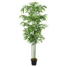 Árvore de bambu artificial 384 folhas 120 cm verde 1