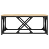 Mesa de centro madeira de engenharia de carvalho Sonoma 70x70x30 cm 4