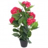 Planta artificial hortensia con macetero 60 cm roja 1