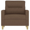 Sillón de tela marrón 60 cm 3