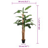 Bananeira artificial 9 folhas 120 cm verde 5