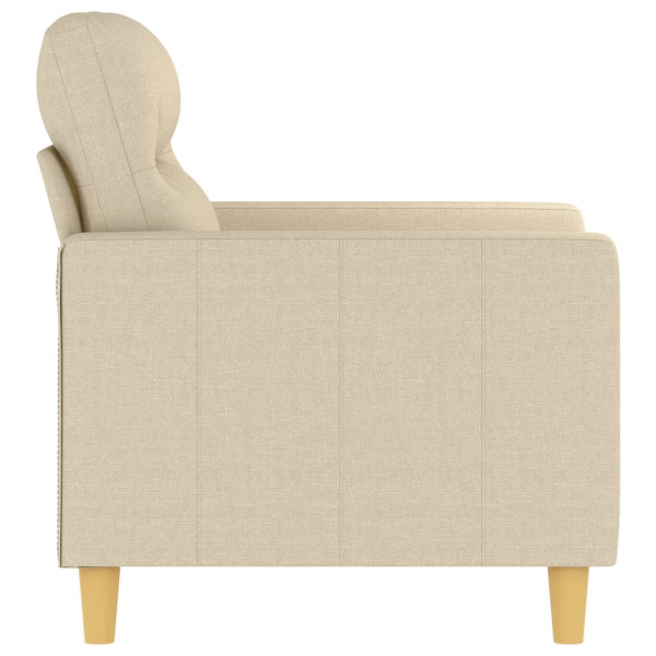 Poltrona 60 cm tecido cor creme M 4