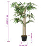 Árbol de bambú artificial con 380 hojas verde 80 cm 4