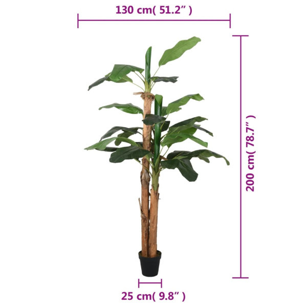 Bananeira artificial 22 folhas 200 cm verde M 5