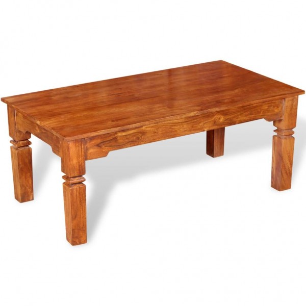 Mesa de centro de madera maciza 110x60x45 cm D
