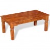 Mesa de centro de madera maciza 110x60x45 cm 1