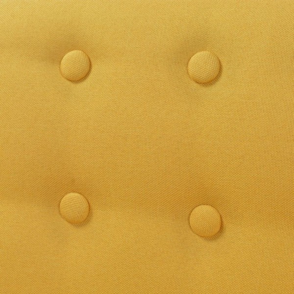 Poltrona em tecido amarelo M 2