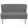Sofá tecido cinzento claro 117x55.5x77 3