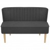 Sofá de tela gris oscuro 117x55.5x77 cm 2