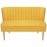 Sofá de tela amarillo 117x55.5x77 cm 3
