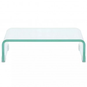 Suporte de TV/monitores em vidro transparente 40x25x11 cm H