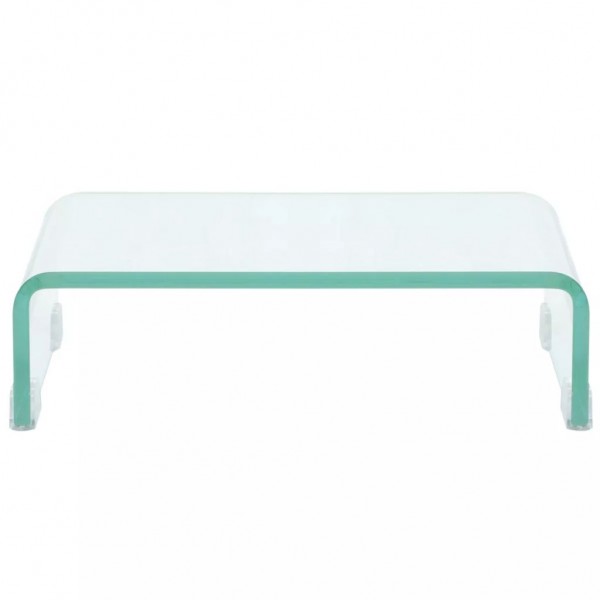 Suporte de TV/monitores em vidro transparente 40x25x11 cm M 2