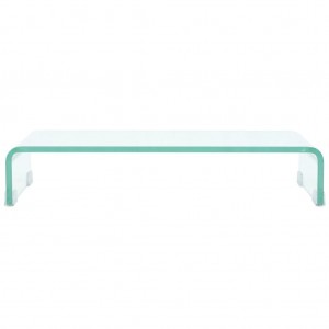 Soporte para TV/Elevador monitor cristal claro 60x25x11 cm H