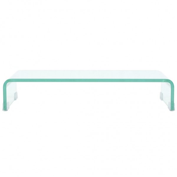 Suporte de TV/monitores em vidro transparente 60x25x11 cm M 2