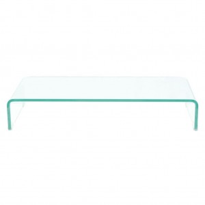 Suporte de TV/monitores em vidro transparente 80x30x13 cm H