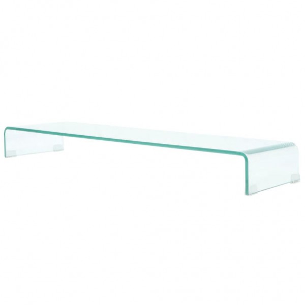Soporte para TV/Elevador monitor cristal claro 110x30x13 cm D