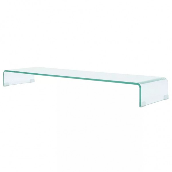 Soporte para TV/Elevador monitor cristal claro 120x30x13 cm D