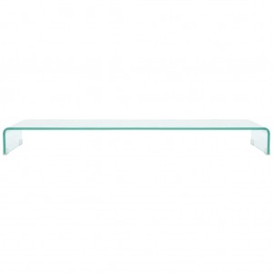 Suporte de TV/monitores em vidro transparente 120x30x13 cm H