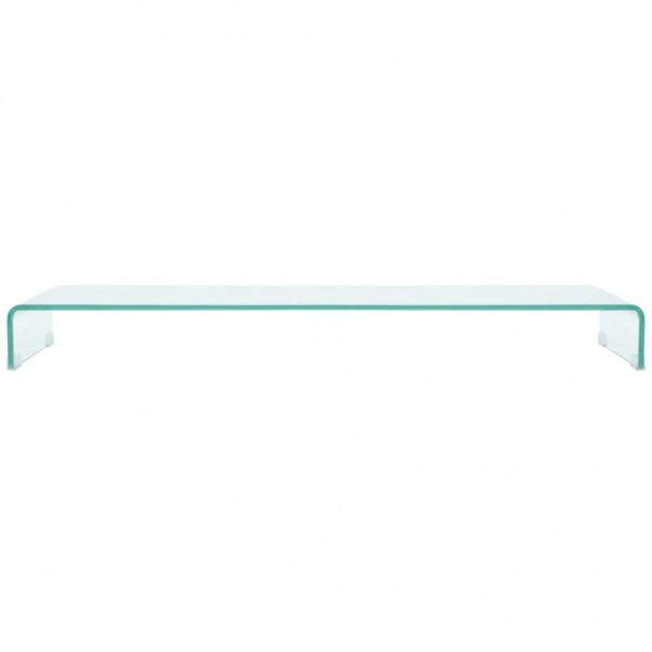 Suporte de TV/monitores em vidro transparente 120x30x13 cm M 2