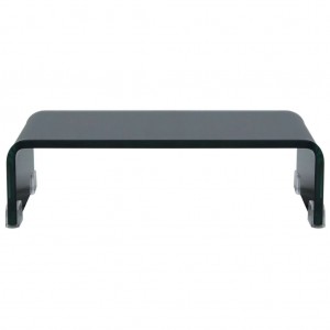 Soporte para TV/Elevador monitor cristal negro 40x25x11 cm H