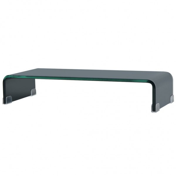 Soporte para TV/Elevador monitor cristal negro 60x25x11 cm D