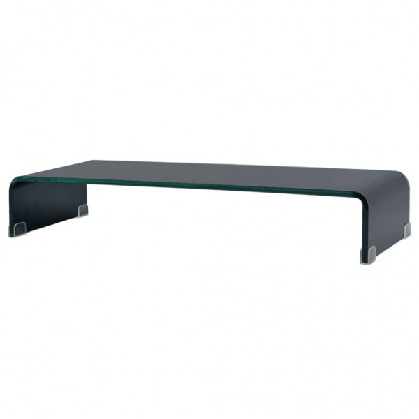 Soporte para TV/Elevador monitor cristal negro 70x30x13 cm D
