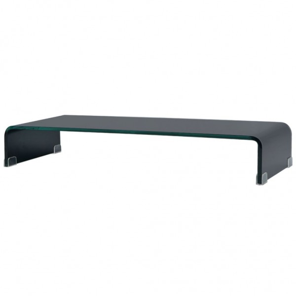 Soporte para TV/Elevador monitor cristal negro 80x30x13 cm D