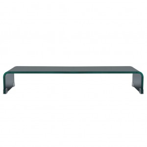 Soporte para TV/Elevador monitor cristal negro 80x30x13 cm H