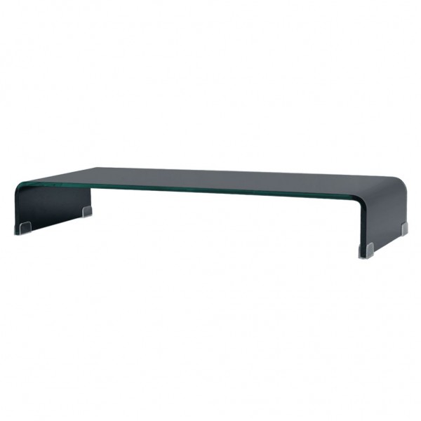Soporte para TV/Elevador monitor cristal negro 90x30x13 cm D