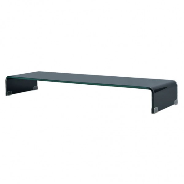Soporte para TV/Elevador monitor cristal negro 100x30x13 cm D