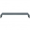Suporte de TV/monitores em vidro preto 100x30x13 cm 2
