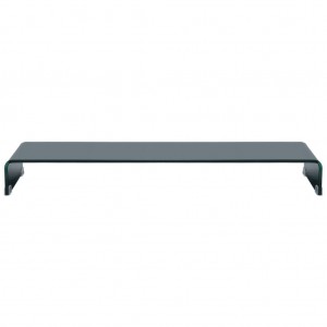 Suporte de TV/monitores em vidro preto 110x30x13 cm H