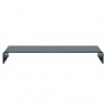 Suporte de TV/monitores em vidro preto 120x30x13 cm 2