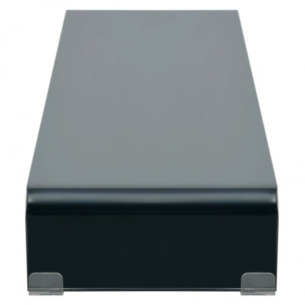 Suporte de TV/monitores em vidro preto 120x30x13 cm M 3