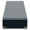 Suporte de TV/monitores em vidro preto 120x30x13 cm 3