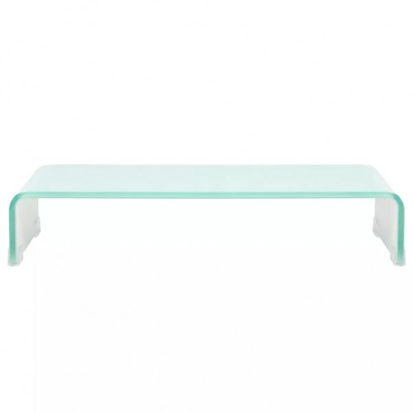 Mueble TV/Elevador de monitor cristal verde 60x25x11 cm M 2