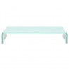 Mueble TV/Elevador de monitor cristal verde 70x30x13 cm 2