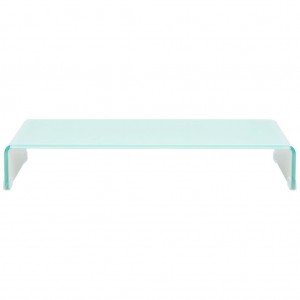 Suporte de TV/monitores em vidro 80x30x13 cm verde H