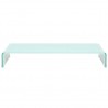 Mueble TV/Elevador de monitor cristal verde 90x30x13 cm 2
