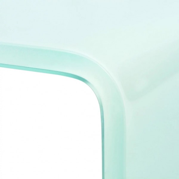 Mueble TV/Elevador de monitor cristal verde 90x30x13 cm M 4